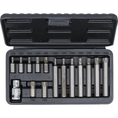 BGS Bit-Satz Antrieb Außensechskant 10 mm (3/8 ) T-Profil (für Torx) 15-tlg BGS Do it yourself 5040