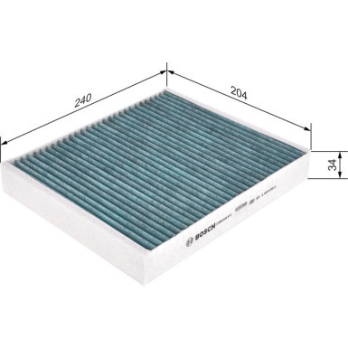 Innenraumfilter+ | OPEL,FORD,CHEVROLET,SAAB | 0 986 628 512