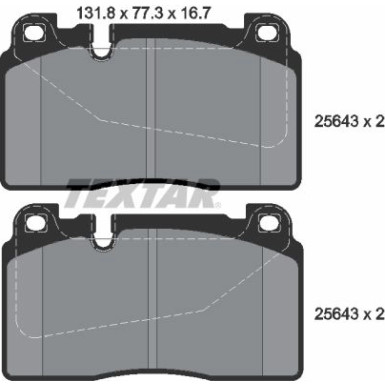 Bremsbelagsatz Audi P. A6/A7/Q5 2.0-3.0 Tdi 12 2564301