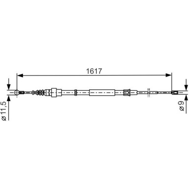 Handbremsseil 1987477255 Handbremsseil 1987477255