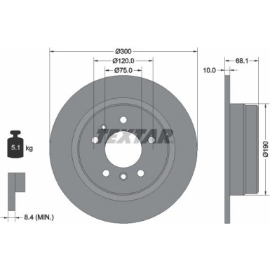 Bremsscheibe Bmw T. E32 87-94 92042600