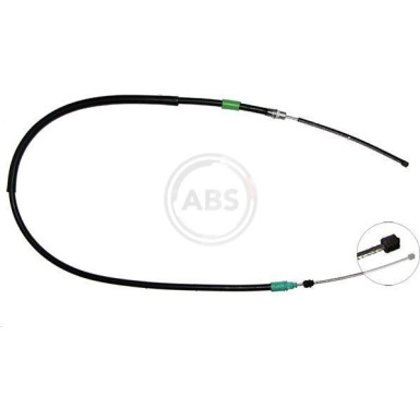 A.B.S. Handbremsseil Seilzug Festellbremse K16897 A.B.S. Handbremsseil Seilzug Festellbremse K16897