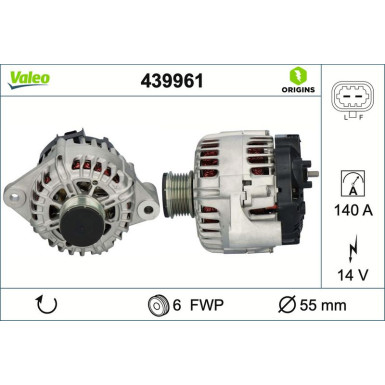 VALEO Generator 439961 VALEO Generator 439961
