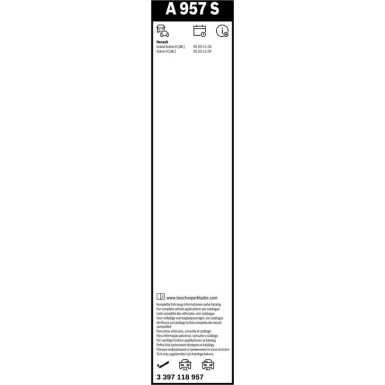 Bosch Scheibenwischer Aerotwin A957S 3397118957 Bosch Scheibenwischer Aerotwin A957S 3397118957