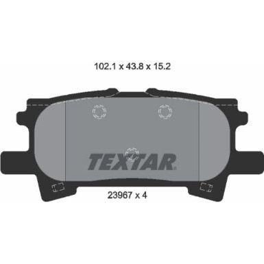 Bremsbelagsatz Toyota T. Lexus Rx300 03 2396701