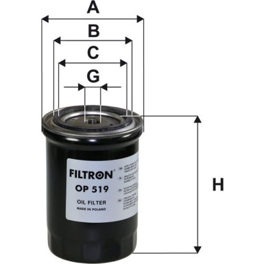FILTRON Ölfilter OP 519