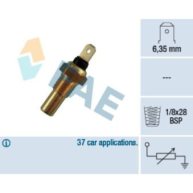 FAE Sensor, Kühlmitteltemperatur 31630 FAE Sensor, Kühlmitteltemperatur 31630