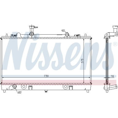 Wasserkühler PKW 62466A Wasserkühler PKW 62466A