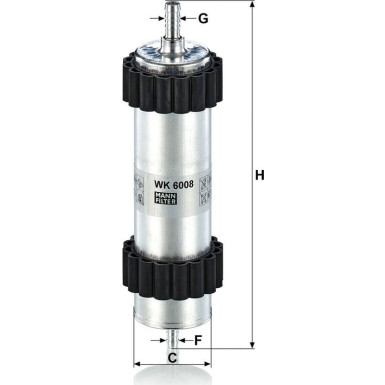 Mann & Hummel Kraftstofffilter PKW AUDI A6,A7 TDI 10 WK 6008