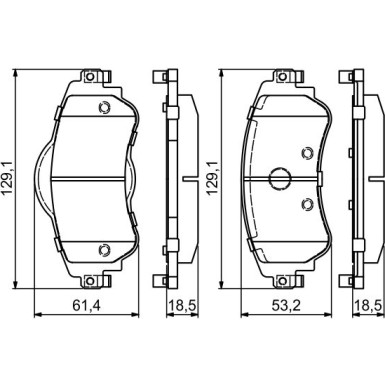 Bremsklötze CITROEN C4 0 986 494 690 Bremsklötze CITROEN C4 0 986 494 690
