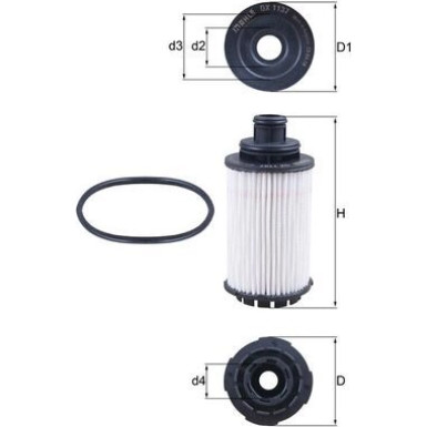 MAHLE Ölfilter OX 1137D MAHLE Ölfilter OX 1137D