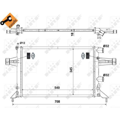 Kühler, Motorkühlung 507529 Kühler, Motorkühlung 507529