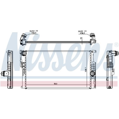 Wasserkühler PKW 60814 Wasserkühler PKW 60814