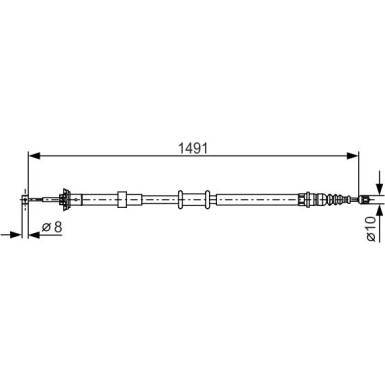Handbremsseil li 1987482202 Handbremsseil li 1987482202