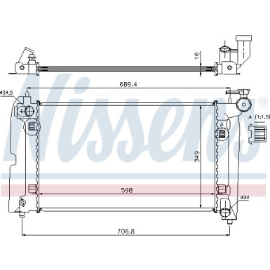 Wasserkühler PKW 64646A