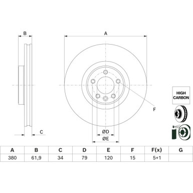 Bremsscheibe 0 986 479 B18 Bremsscheibe 0 986 479 B18
