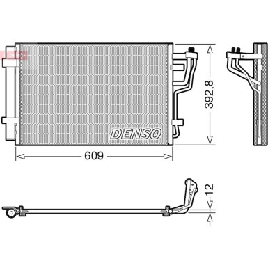 DENSO Kondensator, Klimaanlage DCN41013