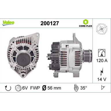VALEO Generator 200127 VALEO CORE-FLEX VALEO Generator 200127 VALEO CORE-FLEX