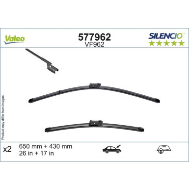 VALEO Silencio Flat Blade Set 577962