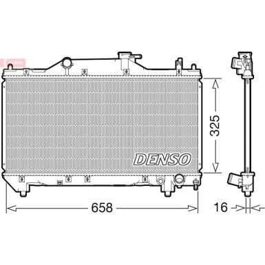 DENSO Motorkühler DRM50131 DENSO Motorkühler DRM50131