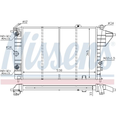 Wasserkühler PKW 630551