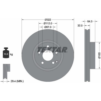 Bremsscheibe PRO+ 92163505 Bremsscheibe PRO+ 92163505