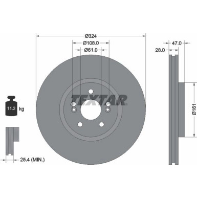 Bremsscheibe Renault P. Espace/Vel Satis 2.0-3.5 V6 02 PRO+ 92119405