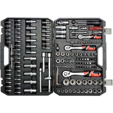 Steckschlüsselsatz Xl Typ2 1/2 + 3/8 + 1/4 173-Tlg YT-38931