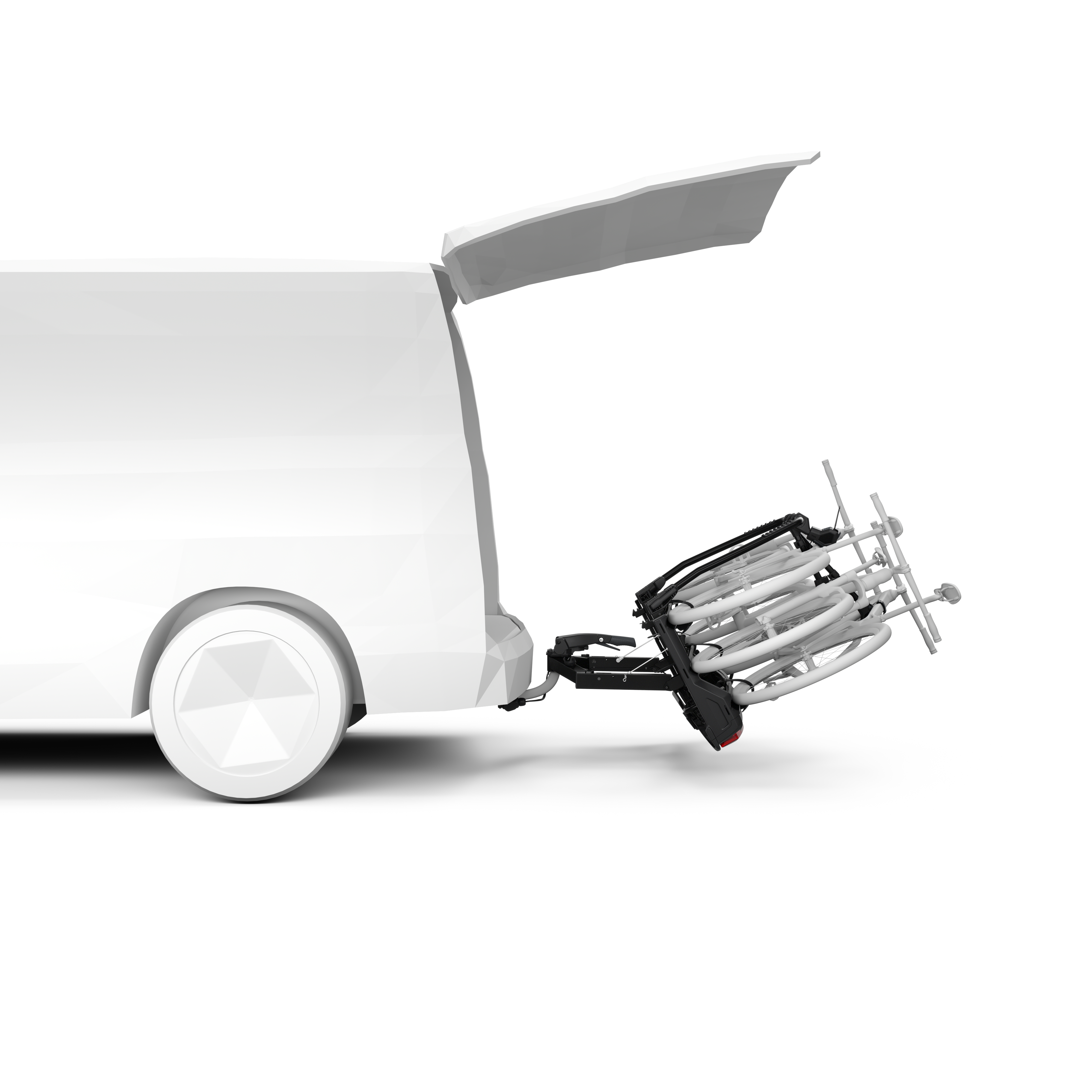 Thule VeloSpace 3 Plattform Fahrradträger für 3 Fahrräder an der Anhängerkupplung klappbar 9033100