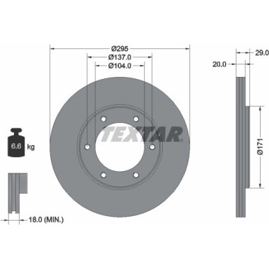 Bremsscheibe Nissan P. Patrol Gr Y60 92035600