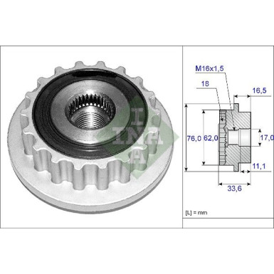 Generatorfreilauf 535 0118 10