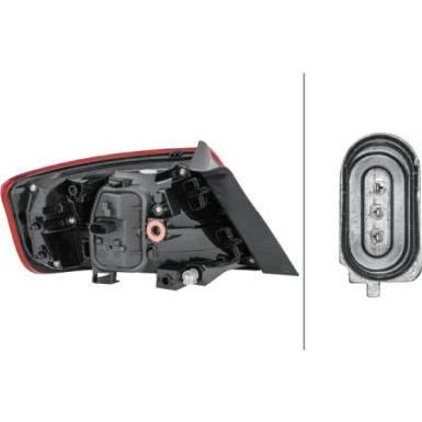 HECKLEUCHTE HELLA AUDI A3 SPORTBACK 12-20 2SD 012 838-041