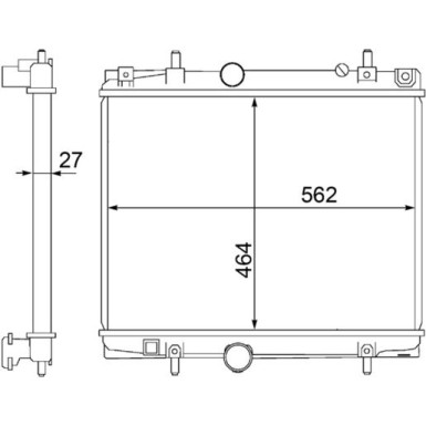 Kühler, Motorkühlung CR 1437 000S