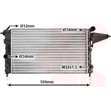 VAN WEZEL Kühler, Motorkühlung 37002161 VAN WEZEL Kühler, Motorkühlung 37002161