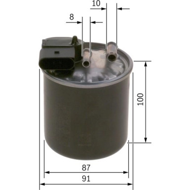 Kraftstofffilter MERCEDES F 026 402 842