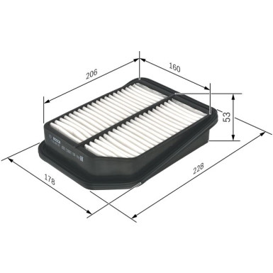 Luftfilter F 026 400 125 Luftfilter F 026 400 125