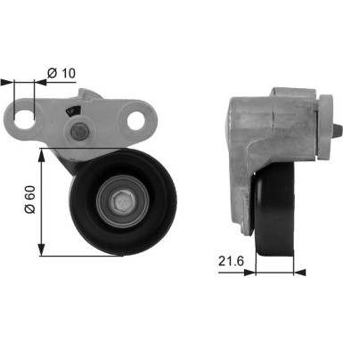 Spannrolle, Keilrippenriemen T38159