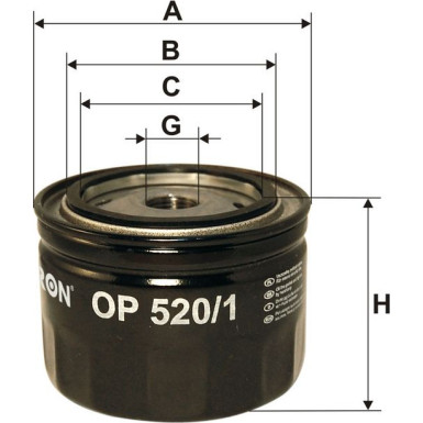 FILTRON Ölfilter OP 520/1 FILTRON Ölfilter OP 520/1