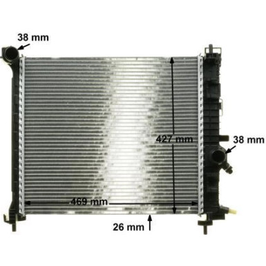 Kühler, Motorkühlung CR 1188 000P
