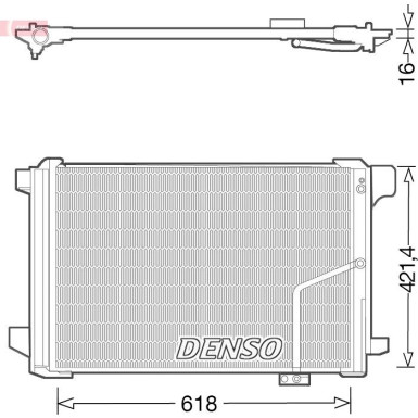 DENSO Klimaanlagenkühler DCN17035