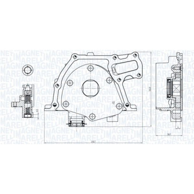 MAGNETI MARELLI Ölpumpe 351516000017 MAGNETI MARELLI Ölpumpe 351516000017