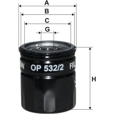 FILTRON Ölfilter OP 532/2 FILTRON Ölfilter OP 532/2