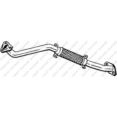 Bosch Automotive Auspuffrohr 803-017 Bosch Automotive Auspuffrohr 803-017