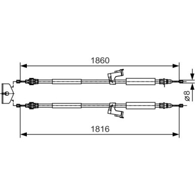Handbremsseil 1987482019 Handbremsseil 1987482019