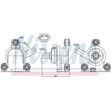 NISSENS Zusatzwasserpumpe 831078 NISSENS Zusatzwasserpumpe 831078