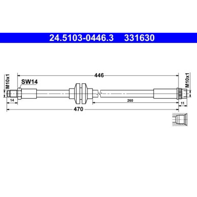 Bremsschlauch 24.5103-0446.3