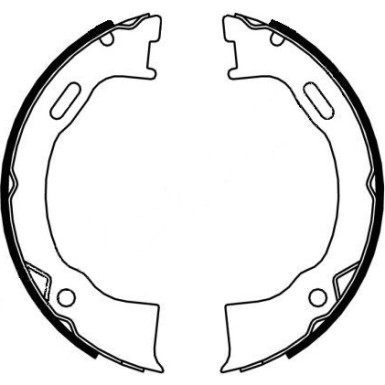 Handbremsbacken Jeep Grand Cherokee 91-99 91071500 Handbremsbacken Jeep Grand Cherokee 91-99 91071500
