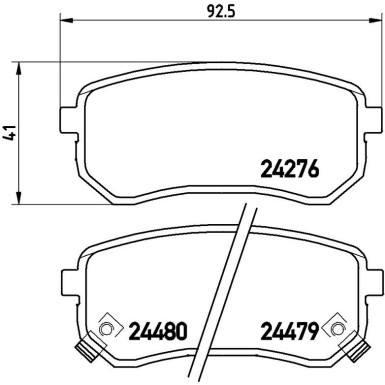 BREMBO Bremsklötze HA P 30 033 BREMBO Bremsklötze HA P 30 033