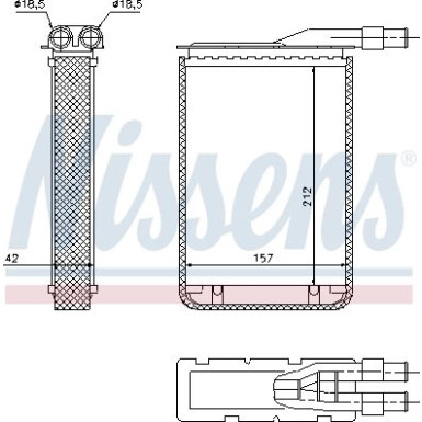 Heizkühler PKW 733591