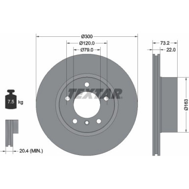 Bremsscheibe Bmw S. 1/3/4 1.6-2.0 10 92238505 Bremsscheibe Bmw S. 1/3/4 1.6-2.0 10 92238505